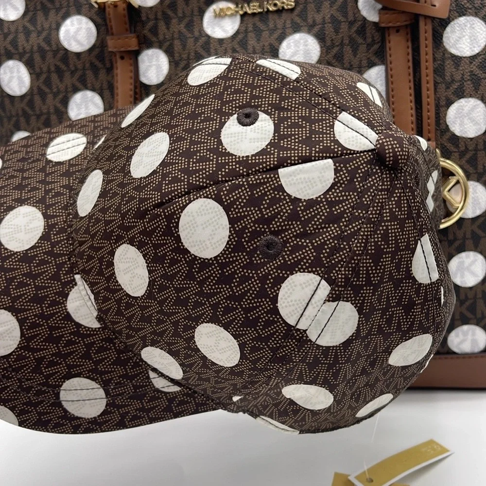 Michael Kors Women's Baseball Cap Hat Adjustable OS Chocolate BROWN DOTS
NWT - Picture 12 of 16